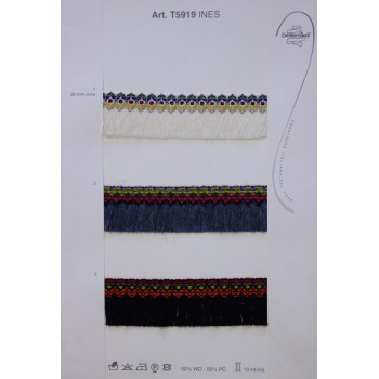 Тесьма 5919, Бахрома, 50%Шерсть 50%Полиэстер