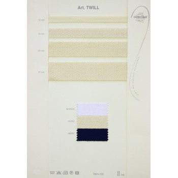 Тесьма TWILL, Киперная, 100%Хлопок