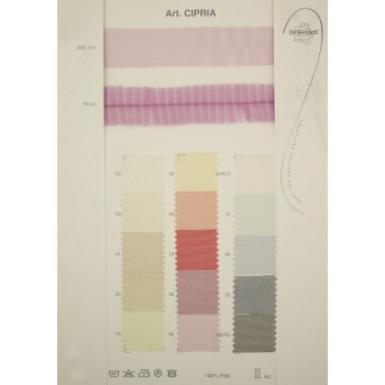 Тесьма CIPRIA, Бейка, Плисе, 100%Полиамид